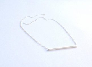 Birthday Gifts Ideas : Trendy Silver Horizontal Bar Necklace Body Jewelry
