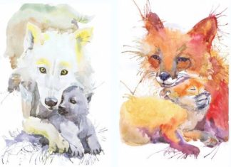 Birthday Gifts Inspiration : ATC ensemble de 9 signé Art aquarelle artiste cartes à par ValrArt