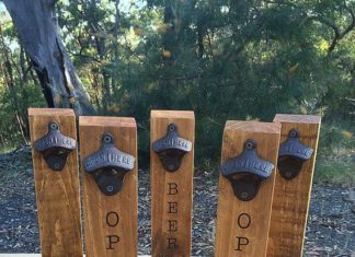 Birthday Gifts Inspiration : Beer Bottle Opener & Bottle Cap Catcher / Craft by RoarTimberworks