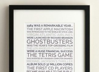 Birthday Gifts Inspiration : Create a personalized poster 30th birthday gift at #homemade-gifts-made-easy