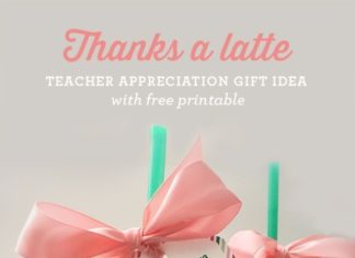 Birthday Gifts Inspiration : DIY Teacher Gifts – Thanks A Latte Teacher Gift – Cheap and Easy Presents and DI…