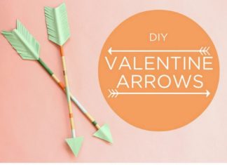 Birthday Gifts Inspiration : #DIY Valentine’s Day Arrows! Perfect way to top off a Valentine’s Day gift, or p…