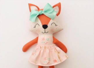 Birthday Gifts Inspiration : Fox tissu poupée poupée à la main rag doll chambre de