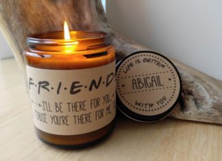 Birthday Gifts Inspiration : Friends Candle Gift. 9 oz Hand Poured Soy Candle. Completely Handmade in Astoria…