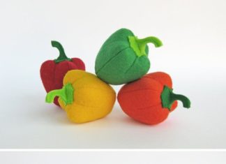 Birthday Gifts Inspiration : Jeu feutre alimentaire « Poivre Set » (4 pc: orange, jaune, rouge, vert) Je pr…