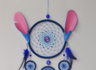 Birthday Gifts Inspiration : Lilo and Stitch Fan Gift – Blue Dream Catcher Wall Hanging – Birthday Gift – Bab…