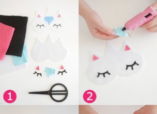 Birthday Gifts Inspiration : No-Sew DIY Unicorn Sleeping Masks with Free Template – learn to craft these cute…
