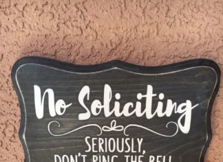 Birthday Gifts Inspiration : No Soliciting Wood Sign, Hand painted 8×11, Father’s Day Gift by ScrapaliciousAZ…