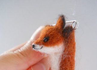 Birthday Gifts Inspiration : VENTE Miniature oscillant fox épingle broche. Caractère animal feutré de l…