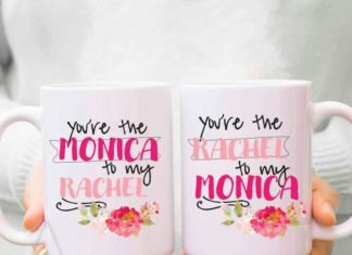 Birthday Gifts Inspiration : best friend mugs “you are the monica to my rachel” friends tv show, f.r.i.e.n.d….
