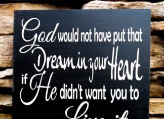 Birthday Gifts Inspiration : inspirational sign, hand painted wood sign, motivational quote, God put that dre…