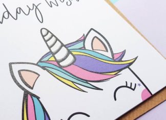 Birthday Gifts Inspiration : ☆Cute arc en ciel Licorne anniversaire Card☆ Voeux d’anniversaire magique …