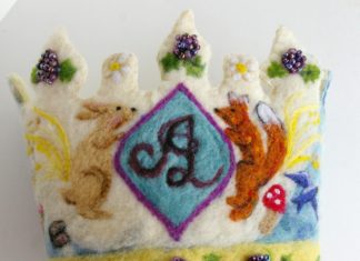 Birthday Inspiration: Birthday Crown: Custom Made Waldorf Style Wool Crown (DEPOSIT on Custom Work). $…