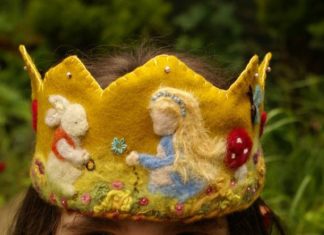Birthday Inspiration: Birthday Crown Waldorf Crown Alice in Wonderland by tillytilda