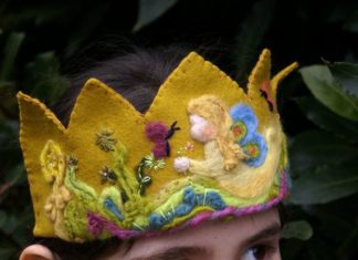 Birthday Inspiration: Birthday Crown – Waldorf Crown – Custom Birthday Crown- Organic – Plant Dyed Fle…