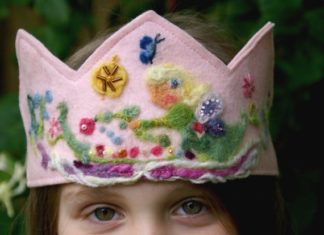 Birthday Inspiration: Birthday Crown Waldorf Custom organic plant dyed by tillytilda, $16.00