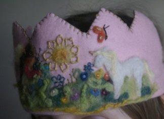 Birthday Inspiration: Birthday Crown Waldorf Unicorn Princess Custom by tillytilda, $38.00