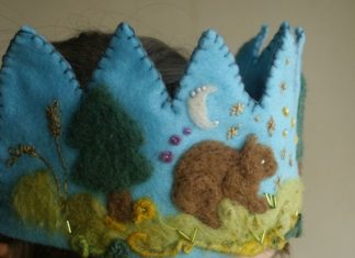 Birthday Inspiration: Birthday Crown waldorf Organic Plant Dyed needle by tillytilda, $36.00