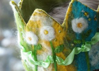 Birthday Inspiration: Custom deposit on a handmade wool birthday crown from beneaththerowantr…