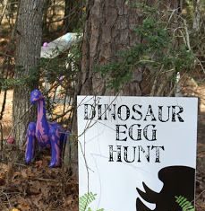 Birthday Inspiration: Dinosaur Egg Hunt Sign