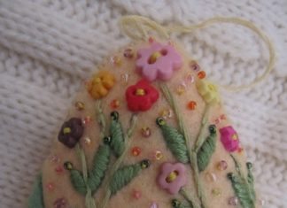 Birthday Inspiration: Felt Beaded Egg Ornament – Etsy