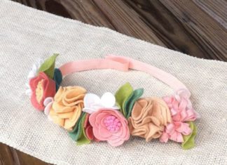 Birthday Inspiration: Felt Flower Crown // Pink Peach Tan // by fancyfreefinery on Etsy, $23.50