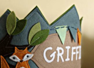 Birthday Inspiration: Fox and Bunting Birthday Crown by maureencracknell on Etsy