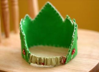 Birthday Inspiration: Frontier Dreams: Wool Felt Birthday Crown Tutorial I like the back on this one.