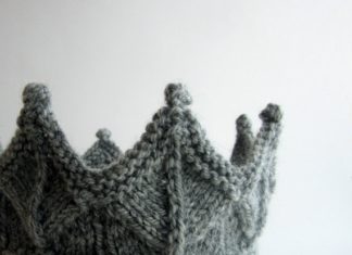 Birthday Inspiration: Gray Lace Knit Crown by laceandcable on Etsy, $24.00 – want one to wear to work …