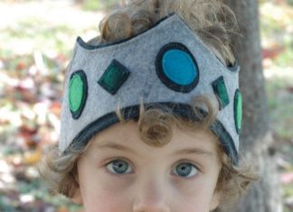 Birthday Inspiration: Grey Knight Felt Crown by TheTreeHouseKid on Etsy, $20.00