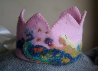 Birthday Inspiration: Mermaid Birthday Crown Custom Waldorf Crown by tillytilda