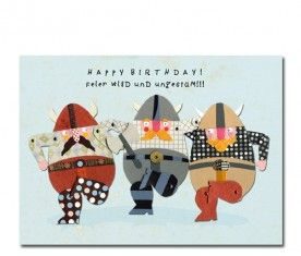 Birthday Inspiration: Postkarte Wikinger “Happy Birthday!”