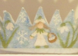 Birthday Inspiration: Snowflake Snowdrop Waldorf Birthday Crown by SusannaW on Etsy