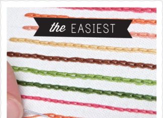 Birthday Inspiration: The Easiest Chain Stitch Technique So many awesome things on this site. Really …