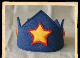 Birthday Inspiration: The Studio – Blue Birthday Crown – This handmade wool felt crown is great for bi…