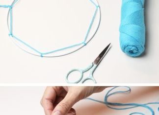 Birthday Inspiration: Traumfänger selber basteln. Als Geschenk zur Geburt oder Taufe. Die Arbeitsanle…