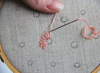 Birthday Inspiration: V and Co.: V and Co.: how to: make flowers out of the lazy daisy hand embroidery…