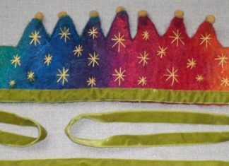 Birthday Inspiration: Waldorf Crown Rainbow Brights and stars. by SusannaW on Etsy