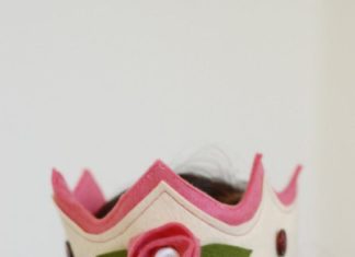 Birthday Inspiration: Wool Felt Crown Too Lovely Tulip by mycakies on Etsy