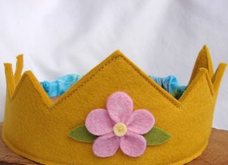Birthday Inspiration: crown-I think I will make one for my nephew one day (without the flower of cours…