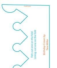 Birthday Inspiration: crown pattern-perhaps from beautiful paper would fit our budget and price constr…