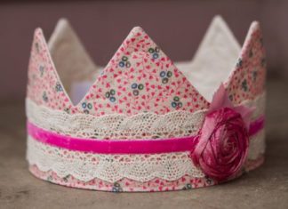 Birthday Inspiration: fabric Crown / Birthday Crown Princess Milla by saflower on Etsy, $23.00