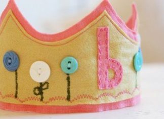 Birthday Inspiration: felt crown – adorable for the Birthday child :) with either their first initial …