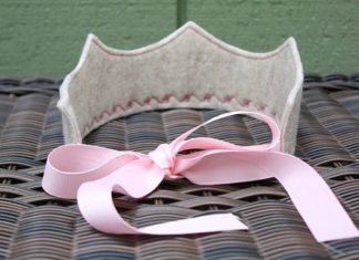 Birthday Inspiration: felt crown ribbon tie