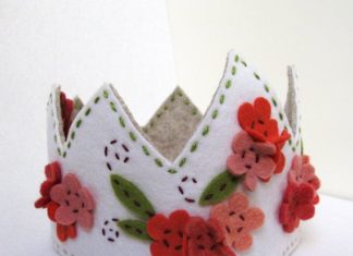 Birthday Inspiration: Felt flower crown.