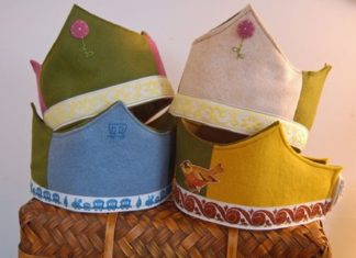 Birthday Inspiration: soule mama felt crown