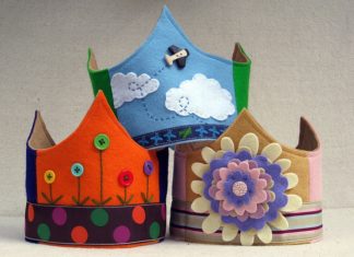 Birthday Inspiration: ✄ A Fondness for Felt ✄ felted craft diy inspiration – felt crowns