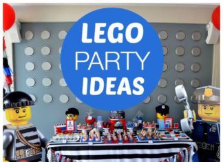 Birthday Party : A LEGO city police boy birthday party with a fun themed backdrop and decorations…