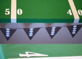 Birthday Party : Easy Football Field Party Table – put together a fun football field table for yo…