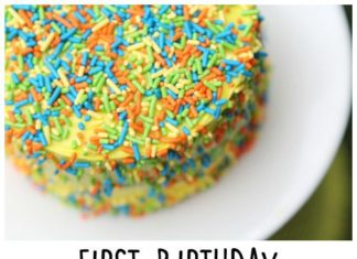Birthday Party : First birthday cake smash photos. Fun first birthday party idea that is simple a…
